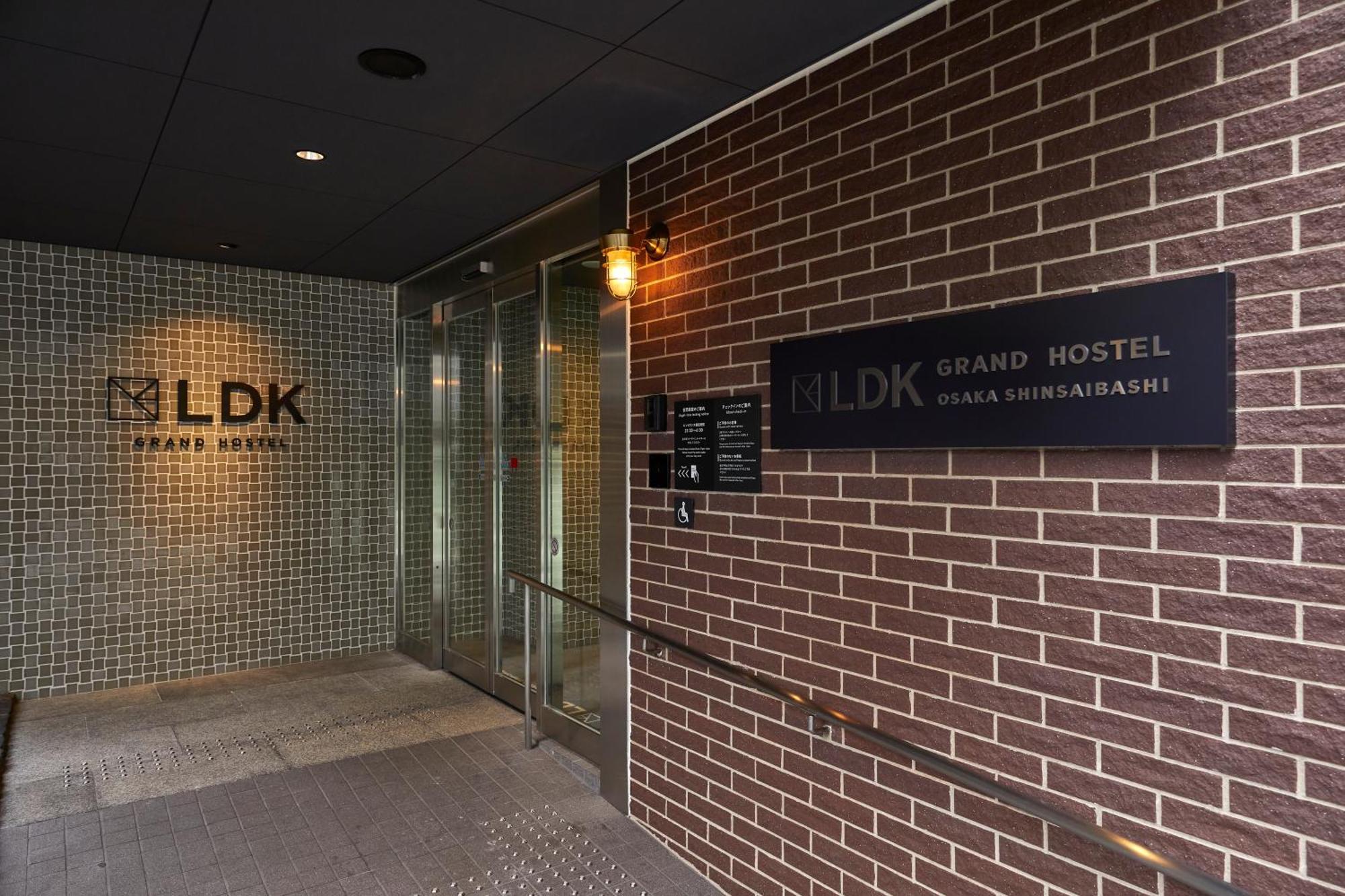 Grand Hostel Ldk Osaka Shinsaibashi - Former The Stay Osaka Shinsaibashi Eksteriør billede
